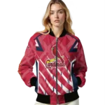 personalized st louis cardinals chevron angles red bomber jacket best selling