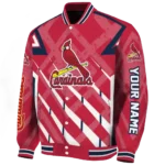 personalized st louis cardinals chevron angles red varsity jacket best selling