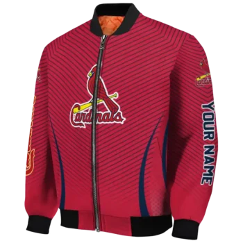 personalized st louis cardinals chevron arrow red bomber jacket best selling