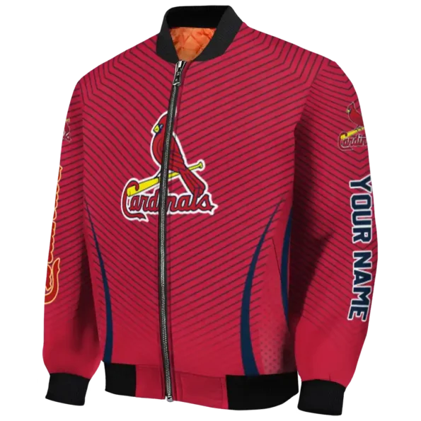 personalized st louis cardinals chevron arrow red bomber jacket best selling