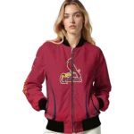personalized st louis cardinals chevron arrow red bomber jacket best selling