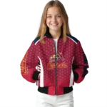 personalized st louis cardinals hexagon grid red bomber jacket best selling