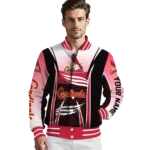 personalized st louis cardinals mesh effect red black varsity jacket best selling