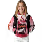 personalized st louis cardinals mesh effect red black varsity jacket best selling