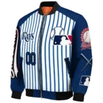 personalized tampa bay rays eagle baseball navy white bomber jacket best selling