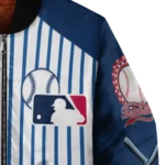personalized tampa bay rays eagle baseball navy white bomber jacket best selling