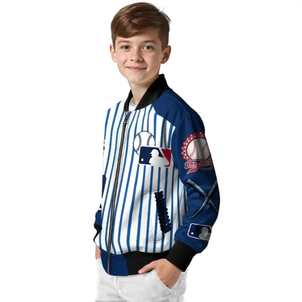 personalized tampa bay rays eagle baseball navy white bomber jacket trendy