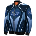 personalized tampa bay rays mesh chest light blue crocs black bomber jacket best selling