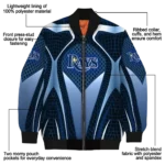 personalized tampa bay rays mesh chest light blue crocs black bomber jacket best selling
