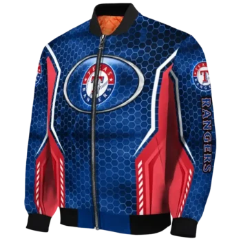 personalized texas rangers power plate blue bomber jacket best selling
