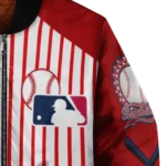 personalized washington nationals eagle baseball red white bomber jacket best selling