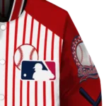 personalized washington nationals eagle baseball red white varsity jacket best selling