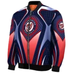 personalized washington nationals mesh chest red crocs black bomber jacket best selling