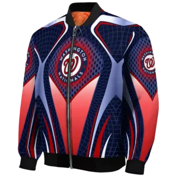 personalized washington nationals mesh chest red crocs black bomber jacket best selling