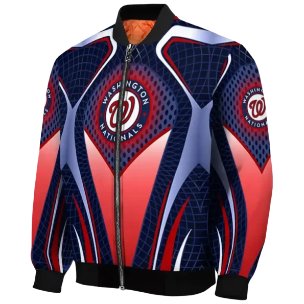personalized washington nationals mesh chest red crocs black bomber jacket best selling