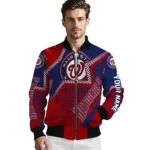 personalized washington nationals star burst red bomber jacket best selling