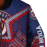 personalized washington nationals star burst red bomber jacket best selling