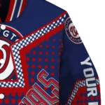personalized washington nationals star burst red varsity jacket best selling