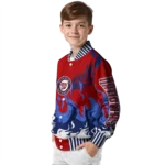 personalized washington nationals winged blaze red white varsity jacket best selling