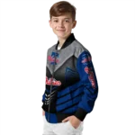 philadelphia phillies arrow layer blue black bomber jacket best selling