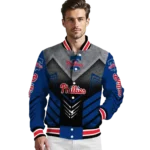 philadelphia phillies arrow layer blue black varsity jacket best selling