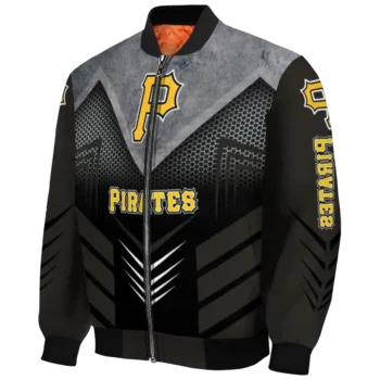 pittsburgh pirates arrow layer black bomber jacket best selling