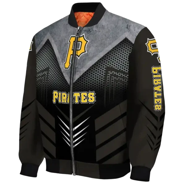 pittsburgh pirates arrow layer black bomber jacket best selling