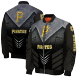 pittsburgh pirates arrow layer black bomber jacket best selling
