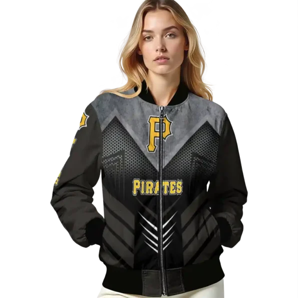 pittsburgh pirates arrow layer black bomber jacket latest model