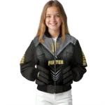 pittsburgh pirates arrow layer black bomber jacket best selling