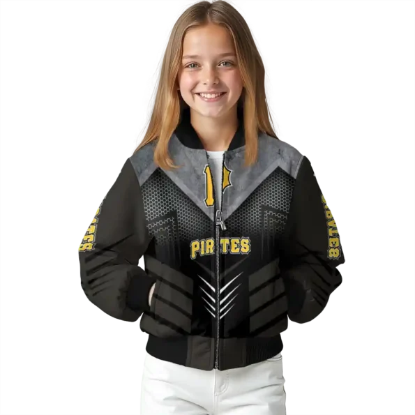 pittsburgh pirates arrow layer black bomber jacket top rated