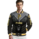 pittsburgh pirates arrow layer black varsity jacket best selling
