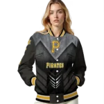 pittsburgh pirates arrow layer black varsity jacket best selling