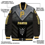 pittsburgh pirates arrow layer black varsity jacket best selling