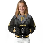 pittsburgh pirates arrow layer black varsity jacket best selling