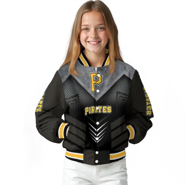 pittsburgh pirates arrow layer black varsity jacket top rated