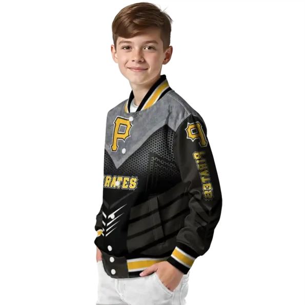 pittsburgh pirates arrow layer black varsity jacket trendy