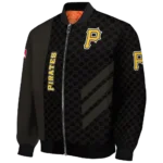 pittsburgh pirates triple side stripes black bomber jacket best selling