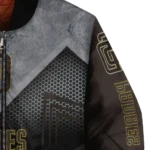 san diego padres arrow layer brown black bomber jacket best selling