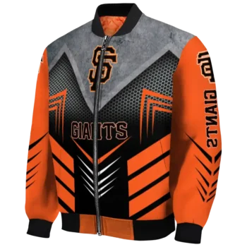 san francisco giants arrow layer orange black bomber jacket best selling