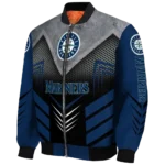 seattle mariners arrow layer navy blue black bomber jacket best selling
