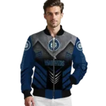 seattle mariners arrow layer navy blue black bomber jacket best selling