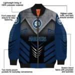 seattle mariners arrow layer navy blue black bomber jacket best selling