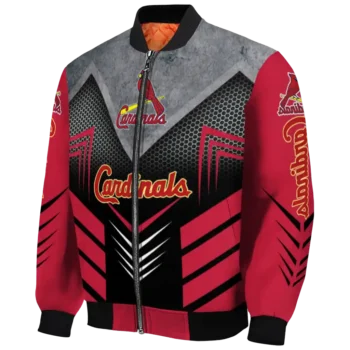 st louis cardinals arrow layer red black bomber jacket best selling