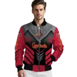 st louis cardinals arrow layer red black bomber jacket best selling