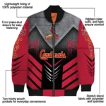 st louis cardinals arrow layer red black bomber jacket best selling