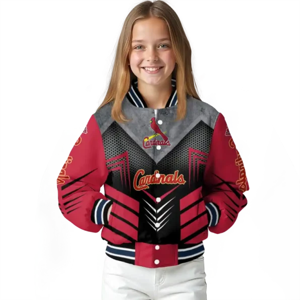 st louis cardinals arrow layer red black varsity jacket top rated