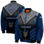 tampa bay rays arrow layer navy black bomber jacket best selling