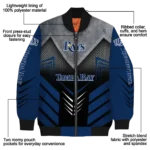 tampa bay rays arrow layer navy black bomber jacket best selling