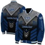 tampa bay rays arrow layer navy black varsity jacket best selling